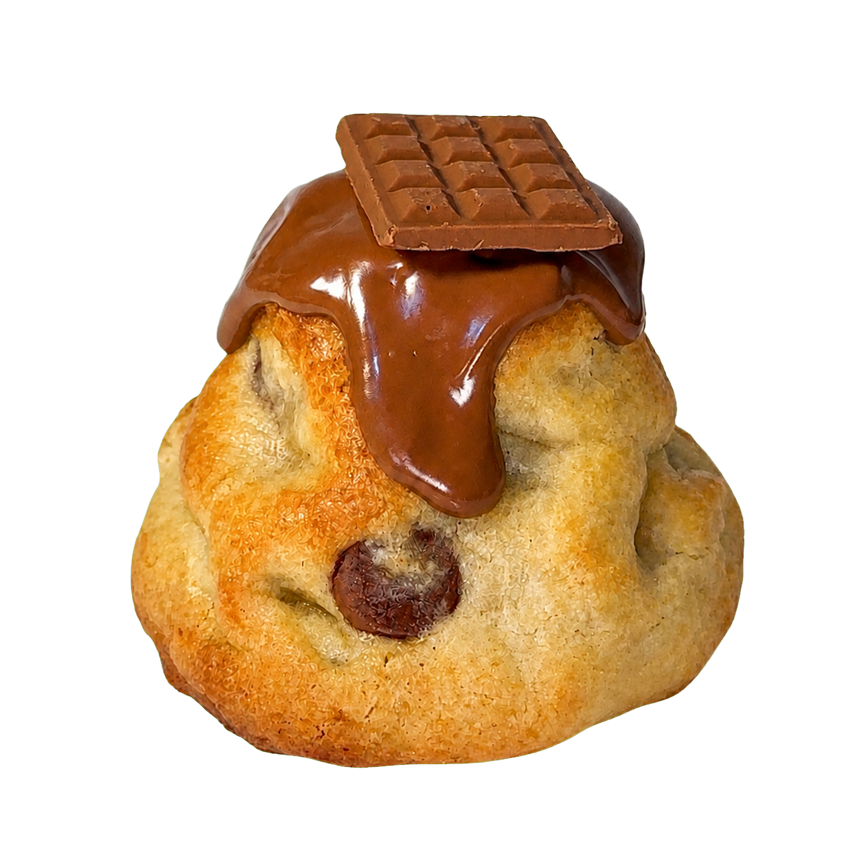 Cookie de chocolate da Cookies com Amor com cobertura cremosa